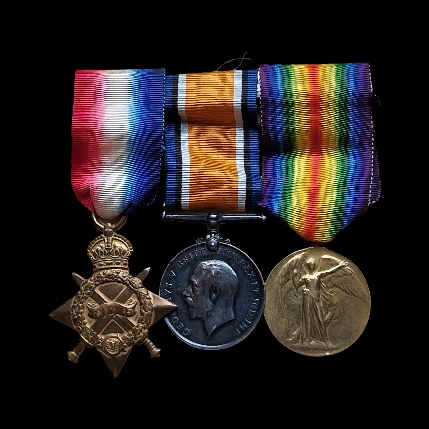 Rifle Brigade WIA 1917 British WW1 Medal Trio L/Cpl. Pye Birmingham