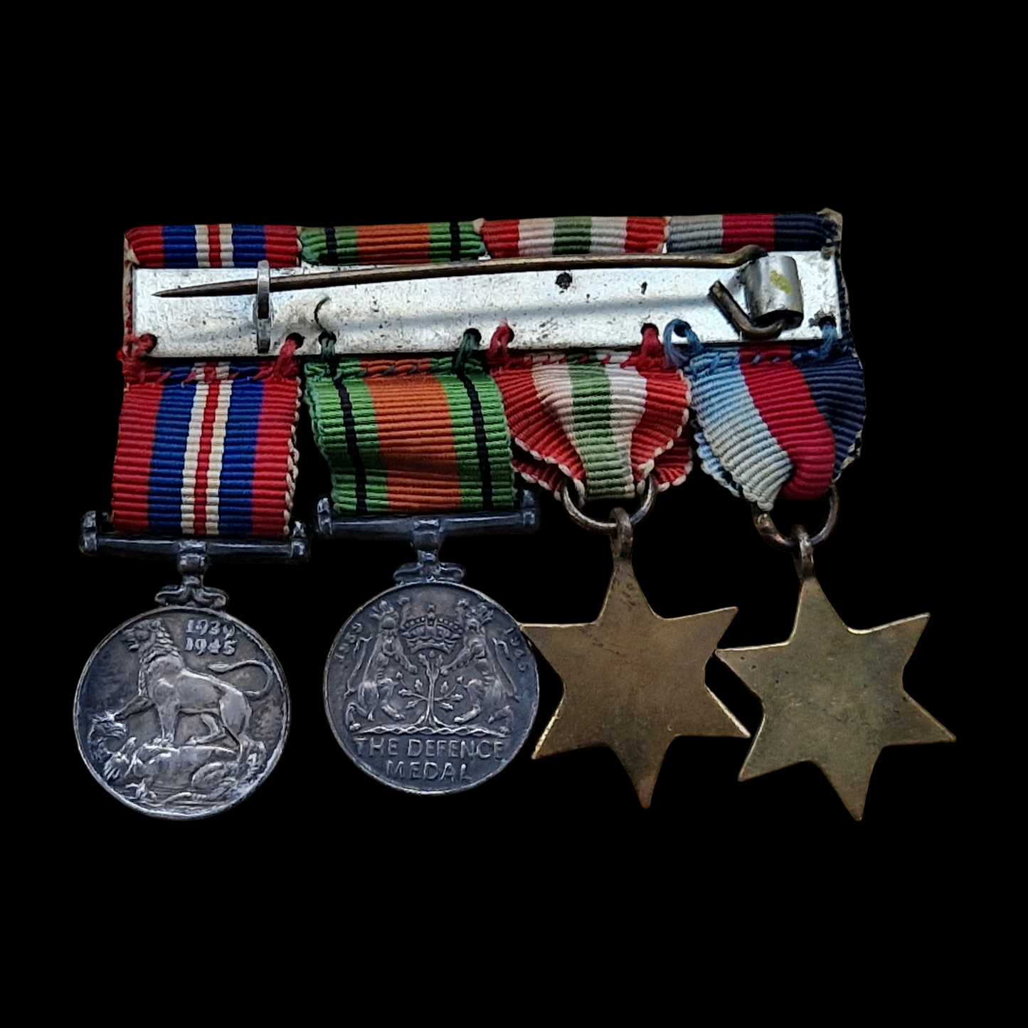 WW2 British Miniature Medal Group of Four – 1939–45 Star, Italy Star, Defence Medal & War Medal 1939–45
