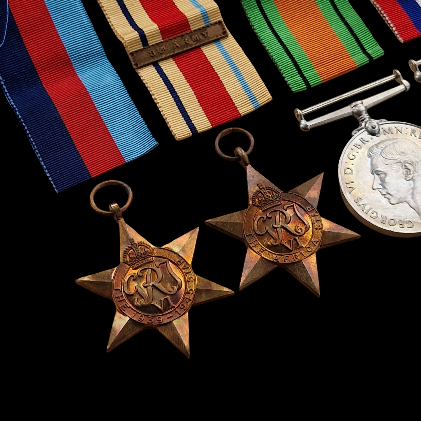 Coast Artillery Regiment Royal Artillery WW2 Medal Group 8th Army North Africa from Newcastle