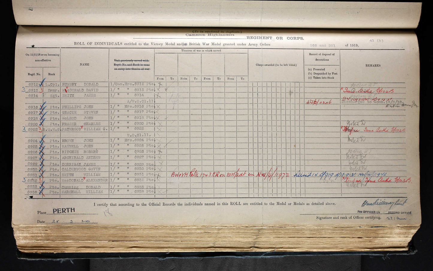 Cameron Highlanders KIA 1914 Mons Star Medal Pte Cumming Isle of Skye