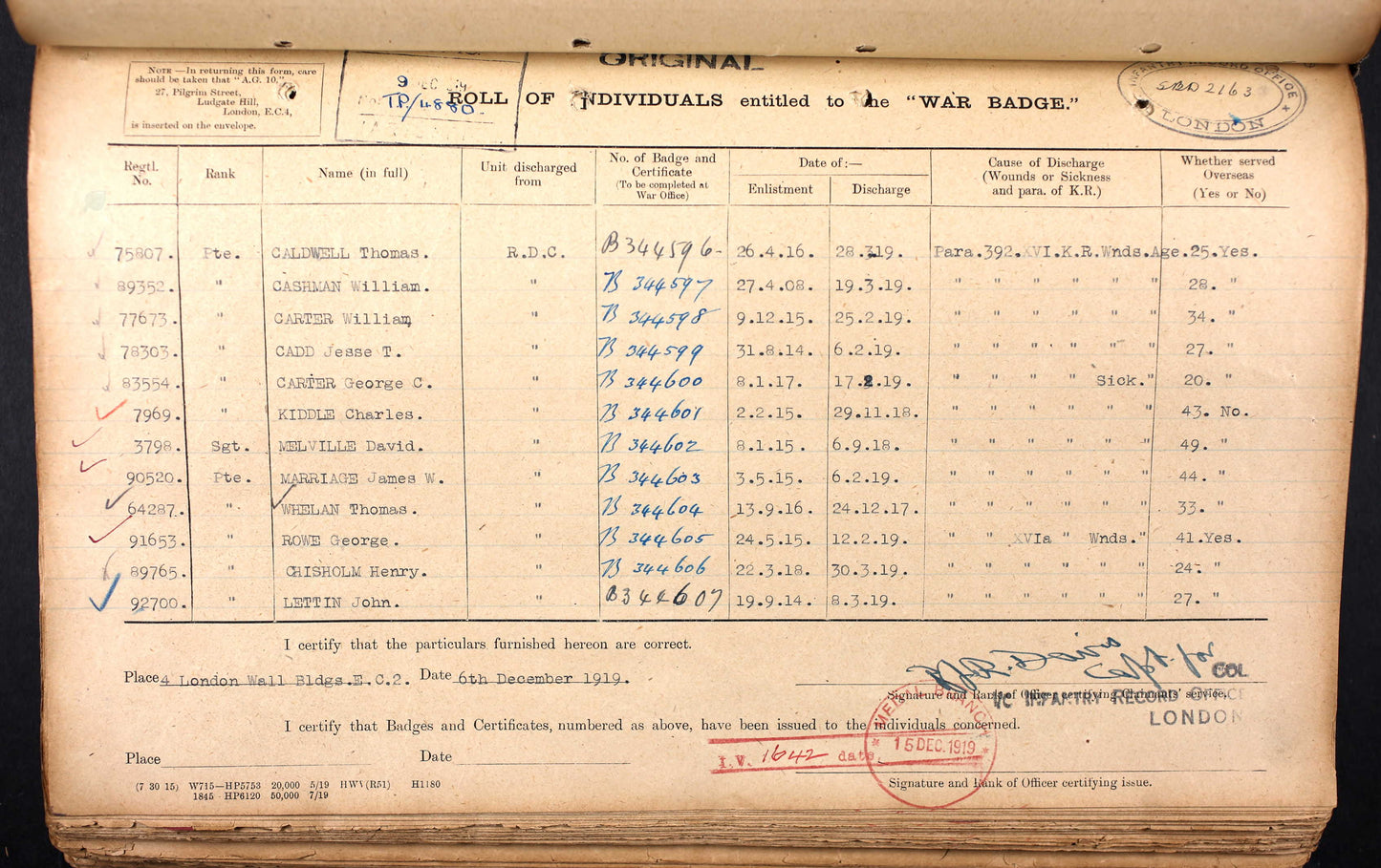 Coldstream Guards - 3 Times Wounded in Action - 1914 Mons Star Victory Medal - Deptford, Kent