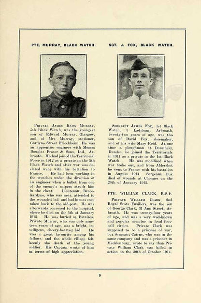 1st Black Watch Royal Highlanders DOW 1915 Arbroath Dundee WW1 British War Medal