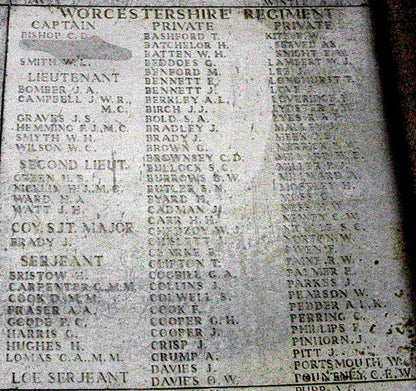 Worcestershire Regiment KIA 1918 WW1 Territorial Force War Medal Plaque From Lye