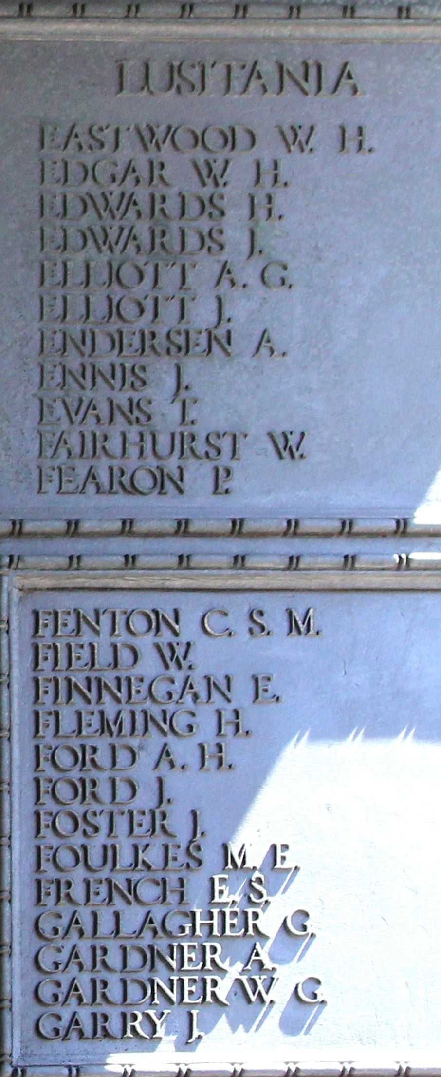 Lusitania Casualty Died 7th May 1915 WW1 Mercantile Marine Medal Fireman French from Liverpool