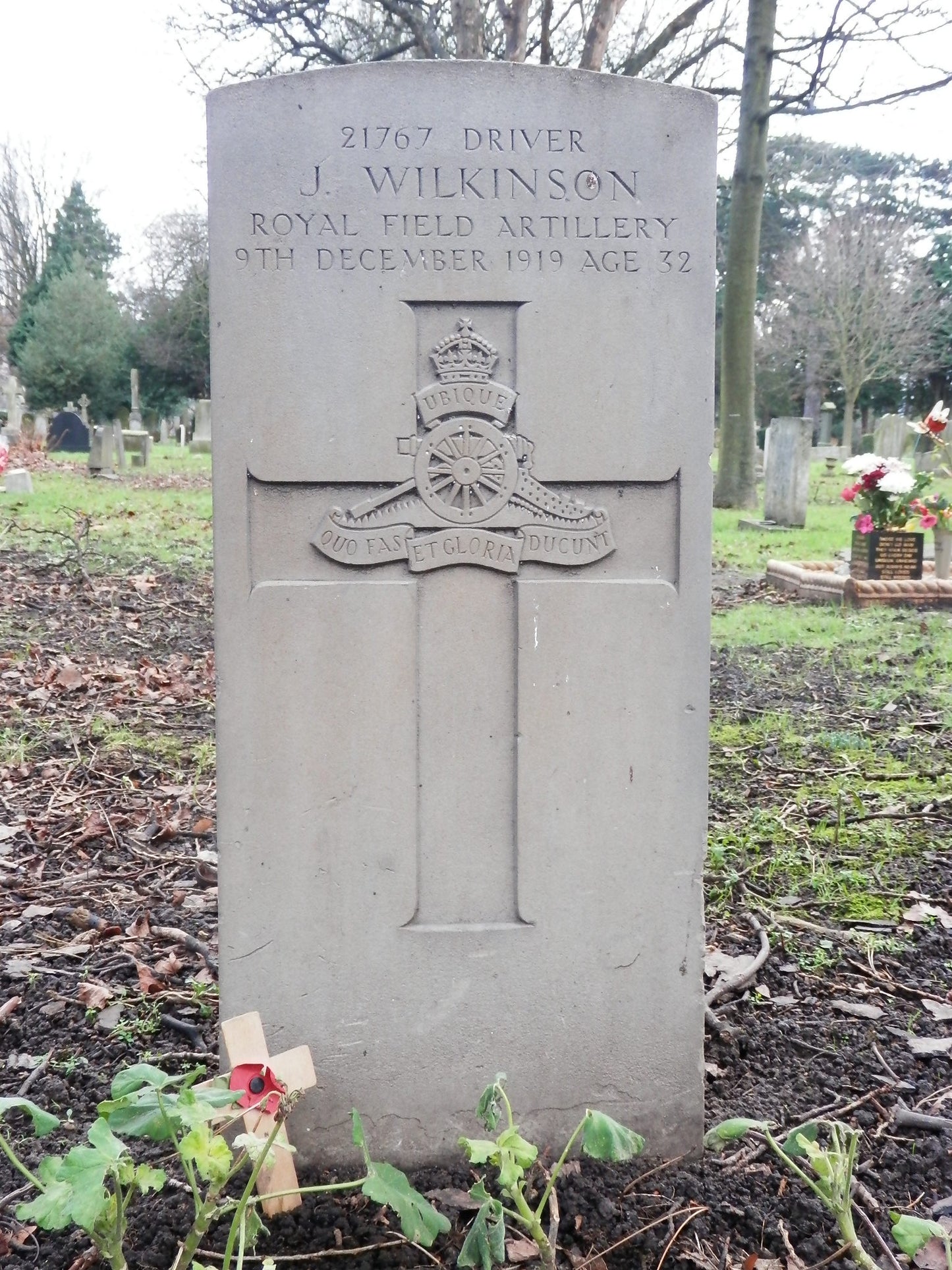 Royal Field Artillery Died of Wounds 1919 WW1 Medal Pair from South Bank, York