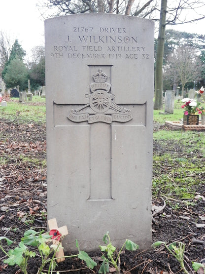 Royal Field Artillery Died of Wounds 1919 WW1 Medal Pair from South Bank, York