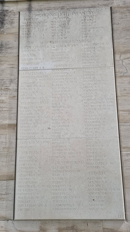 6th Bn. Seaforth Highlanders Officer - Killed in Action April 1918 - WW1 Memorial Plaque - From Elgin, Moray