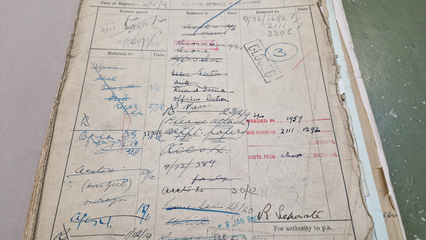 6th Bn. Seaforth Highlanders Officer - Killed in Action April 1918 - WW1 Memorial Plaque - From Elgin, Moray