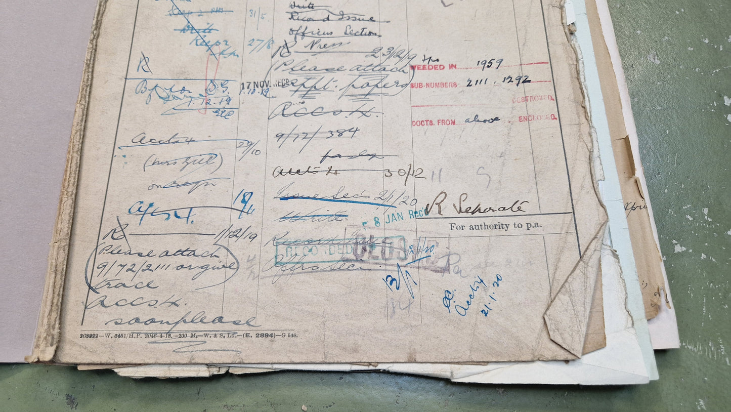 6th Bn. Seaforth Highlanders Officer - Killed in Action April 1918 - WW1 Memorial Plaque - From Elgin, Moray