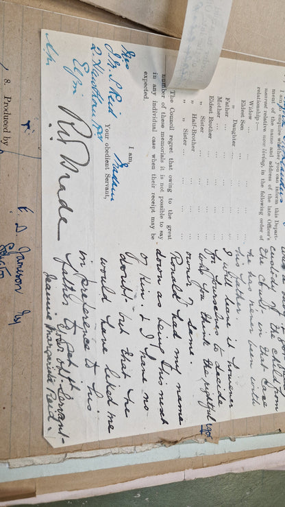 6th Bn. Seaforth Highlanders Officer - Killed in Action April 1918 - WW1 Memorial Plaque - From Elgin, Moray