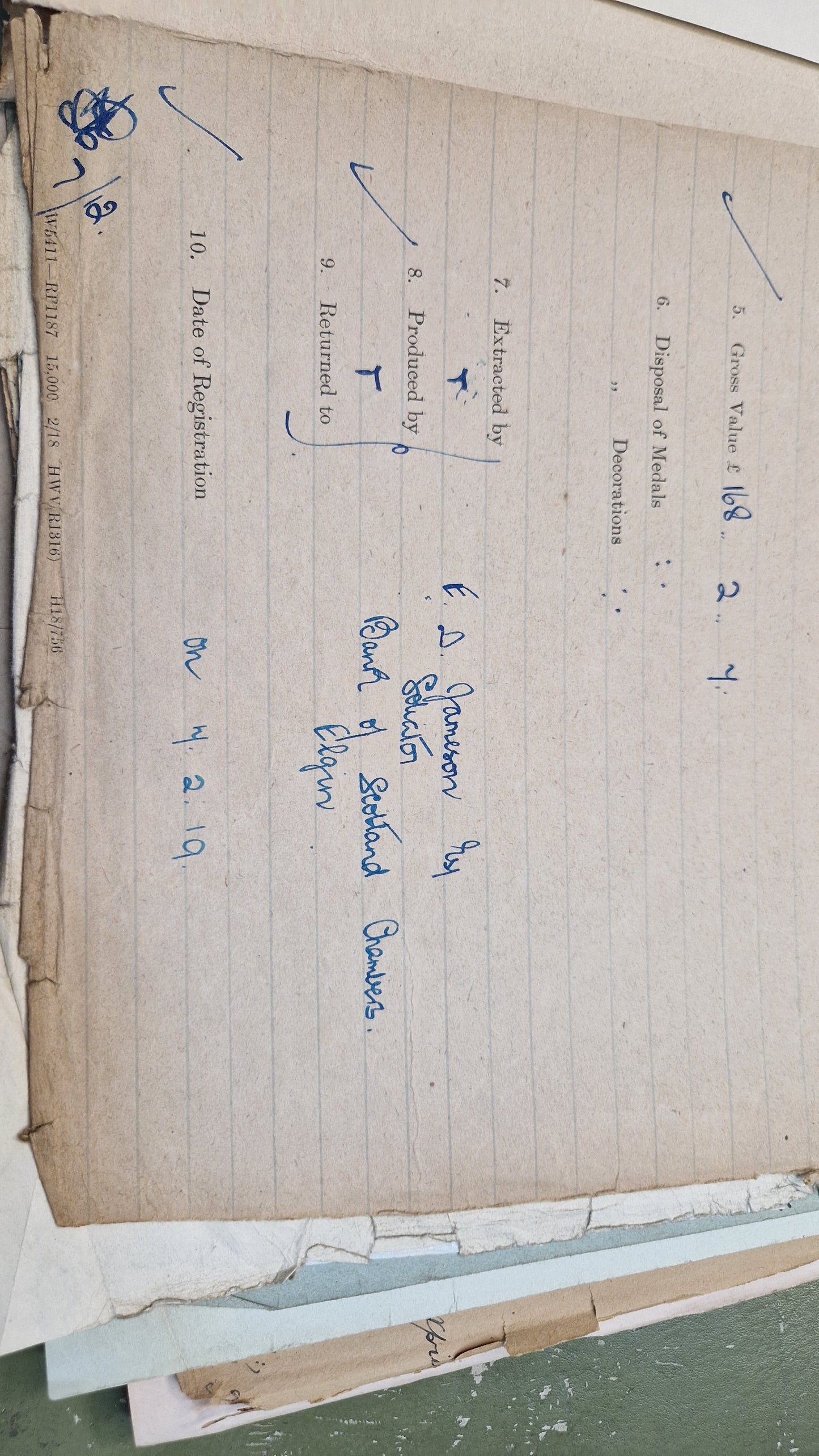 6th Bn. Seaforth Highlanders Officer - Killed in Action April 1918 - WW1 Memorial Plaque - From Elgin, Moray