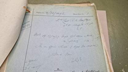 6th Bn. Seaforth Highlanders Officer - Killed in Action April 1918 - WW1 Memorial Plaque - From Elgin, Moray