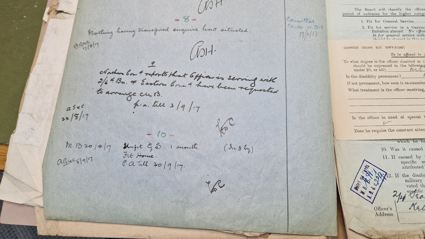 6th Bn. Seaforth Highlanders Officer - Killed in Action April 1918 - WW1 Memorial Plaque - From Elgin, Moray