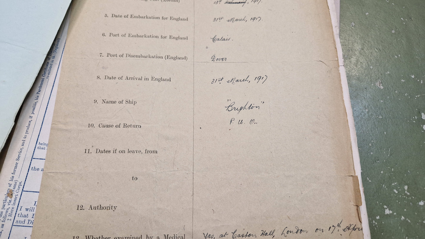 6th Bn. Seaforth Highlanders Officer - Killed in Action April 1918 - WW1 Memorial Plaque - From Elgin, Moray