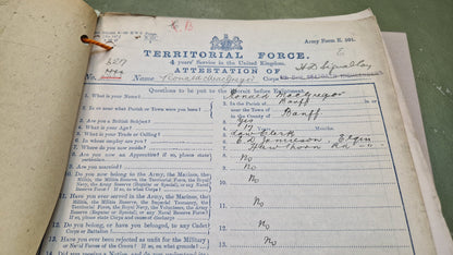 6th Bn. Seaforth Highlanders Officer - Killed in Action April 1918 - WW1 Memorial Plaque - From Elgin, Moray