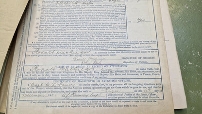 6th Bn. Seaforth Highlanders Officer - Killed in Action April 1918 - WW1 Memorial Plaque - From Elgin, Moray