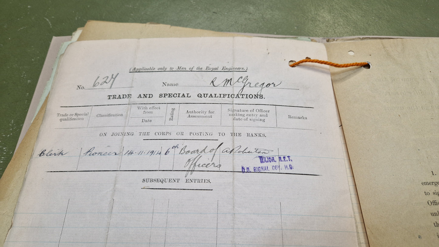 6th Bn. Seaforth Highlanders Officer - Killed in Action April 1918 - WW1 Memorial Plaque - From Elgin, Moray