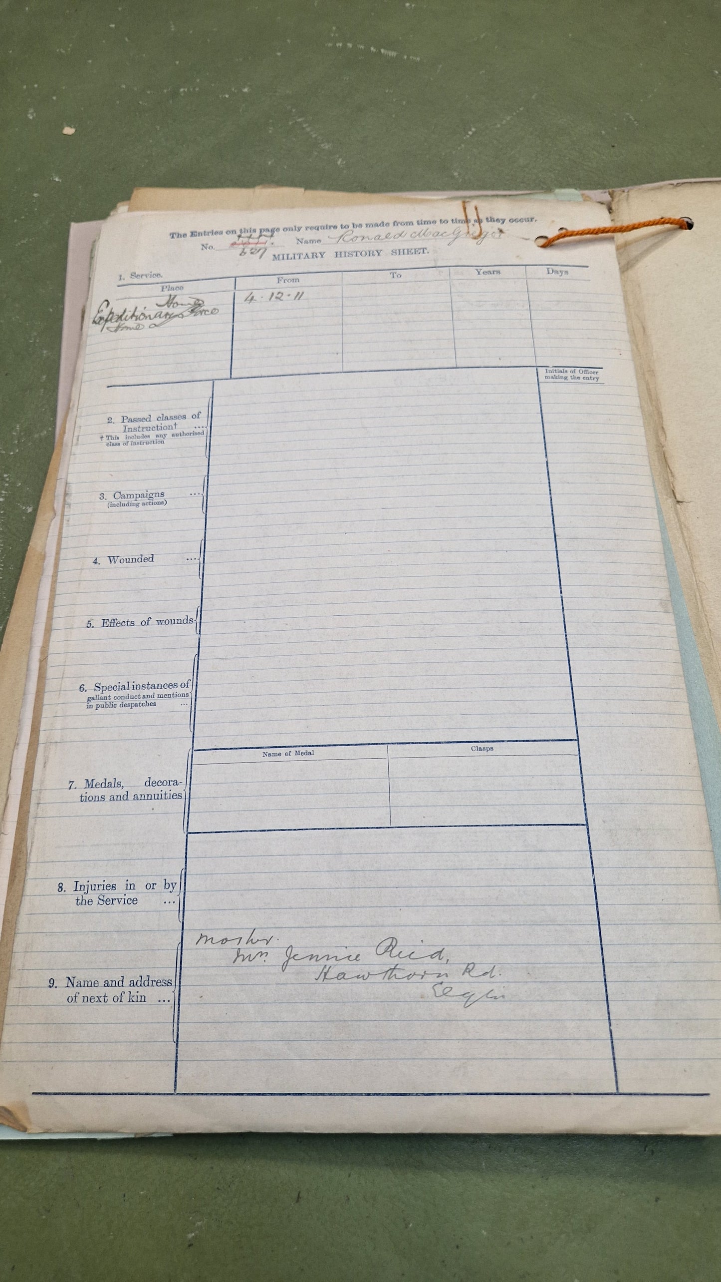 6th Bn. Seaforth Highlanders Officer - Killed in Action April 1918 - WW1 Memorial Plaque - From Elgin, Moray