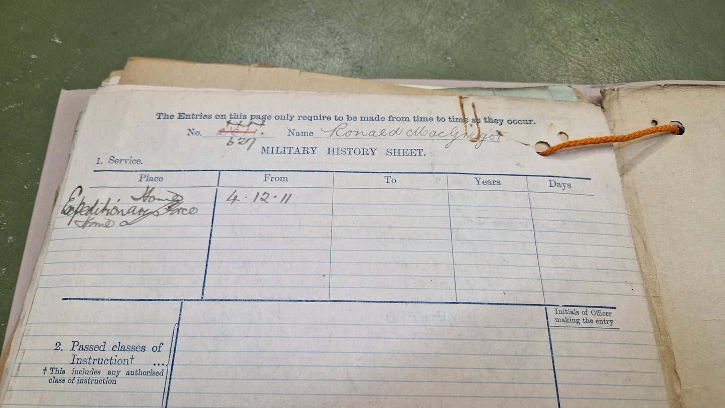 6th Bn. Seaforth Highlanders Officer - Killed in Action April 1918 - WW1 Memorial Plaque - From Elgin, Moray