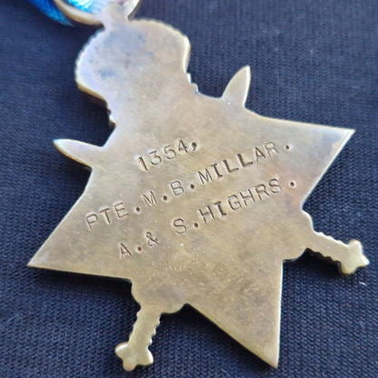 5th Bn. Argyll & Sutherland Highlanders – Killed in Action Palestine 1917 – WW1 Medal Trio & ID Bracelet – From Greenock
