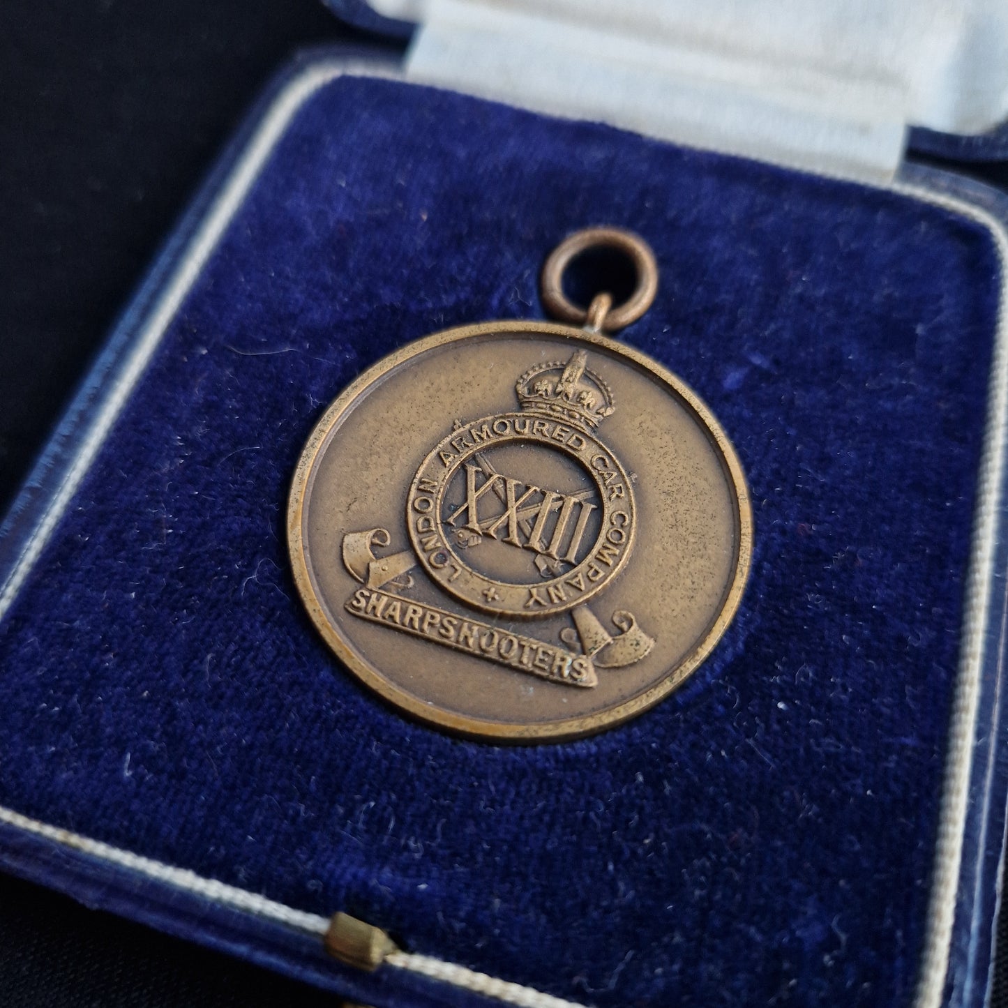 London Armoured Car Company (Sharpshooters) Gunnery Cup Medal 1927 Peall Lived Singapore