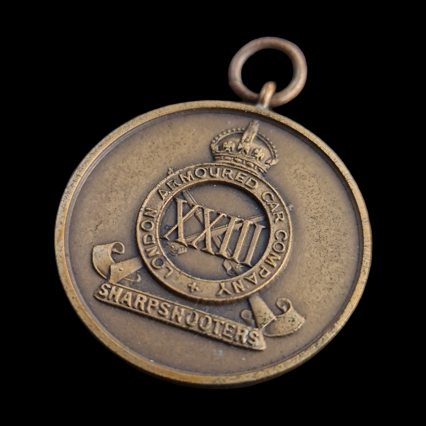 London Armoured Car Company (Sharpshooters) Gunnery Cup Medal 1927 Peall Lived Singapore