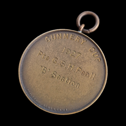 London Armoured Car Company (Sharpshooters) Gunnery Cup Medal 1927 Peall Lived Singapore