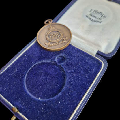 London Armoured Car Company (Sharpshooters) Gunnery Cup Medal 1927 Peall Lived Singapore