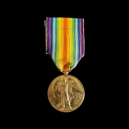 222 Sqn. Royal Air Force RAF & Royal Naval Air Service RNAS - Mediterranean Air Wing - WW1 Victory Medal -  From Tottenham, London