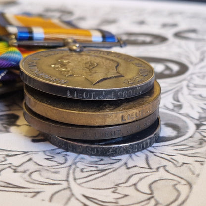 Forth R.G.A. - Officer - WW1 Territorial War Medal Group - Important Edinburgh Architect