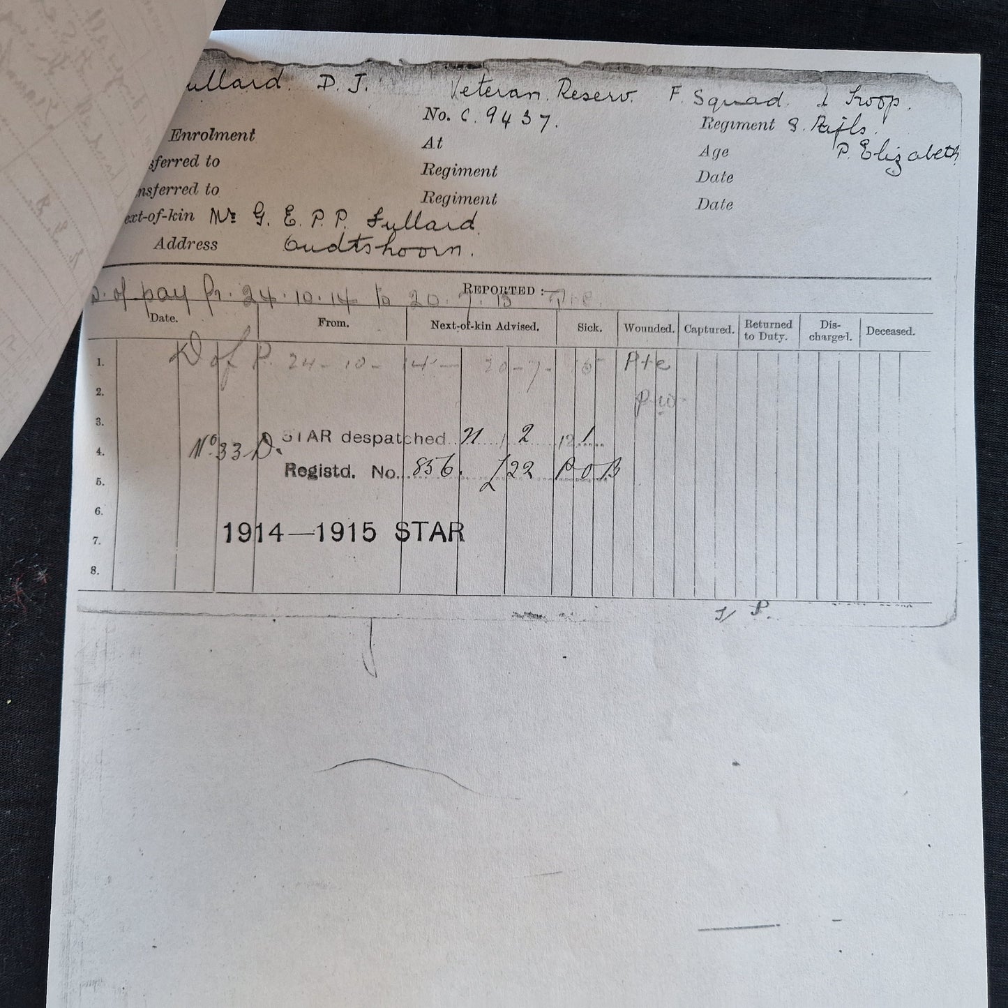3rd South African Infantry - Wounded Delville Wood, Somme, 1916 - WW1 Bilingual Victory Medal