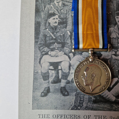 Cameron Highlanders - x2 Officers (Brothers) - British War Medal & Victory Medal - one KIA 1918 Ypres - From Dumfries