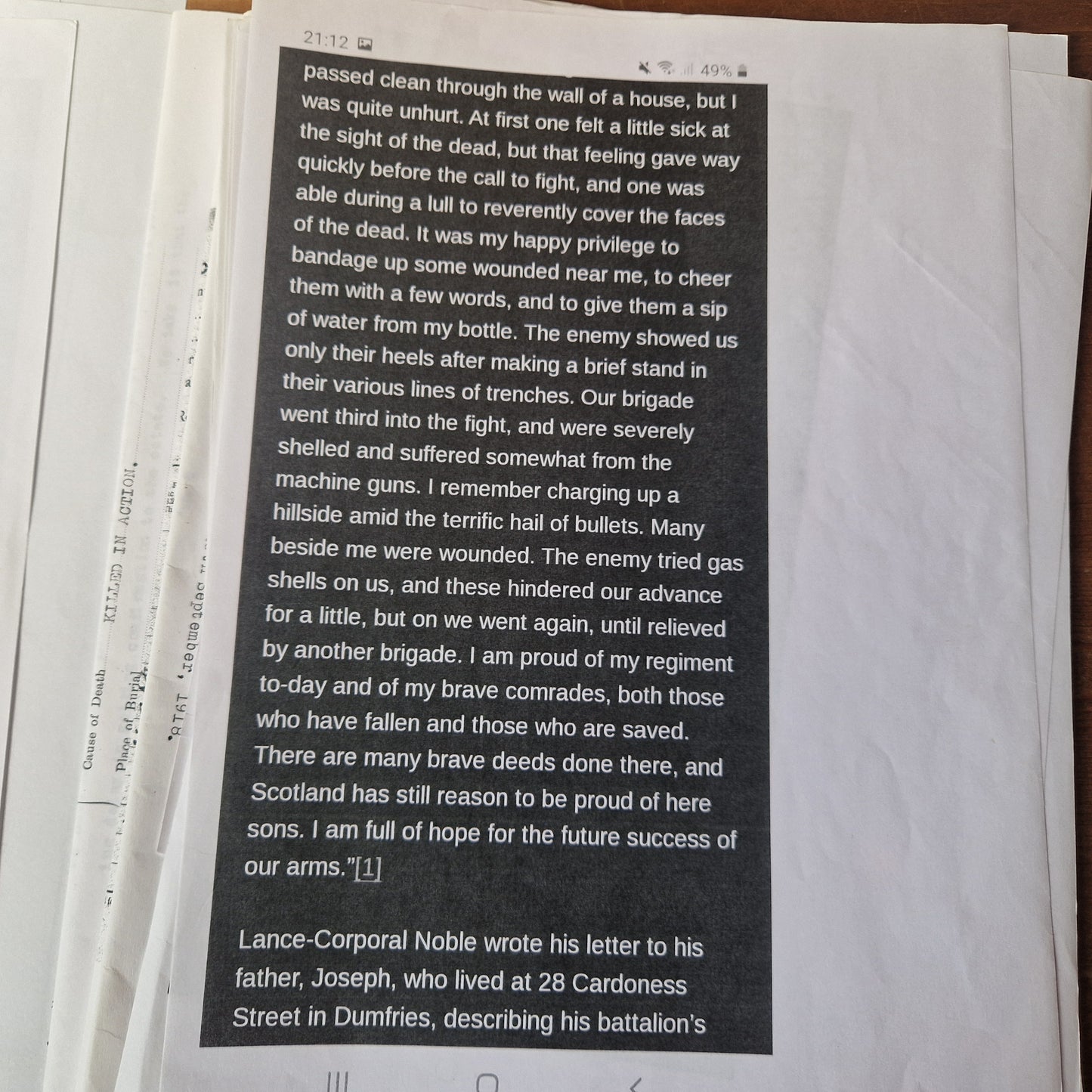 Cameron Highlanders - x2 Officers (Brothers) - British War Medal & Victory Medal - one KIA 1918 Ypres - From Dumfries