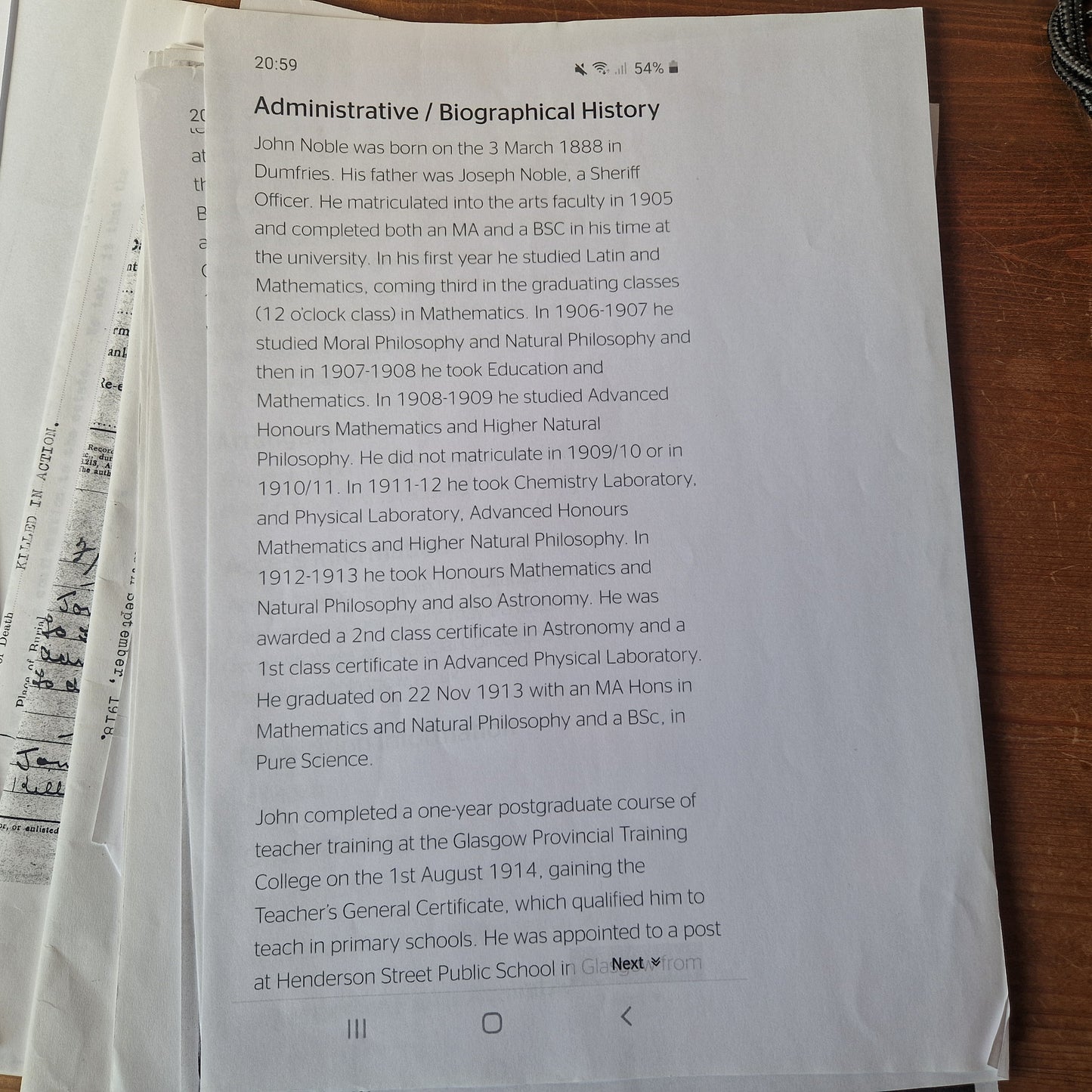 Cameron Highlanders - x2 Officers (Brothers) - British War Medal & Victory Medal - one KIA 1918 Ypres - From Dumfries