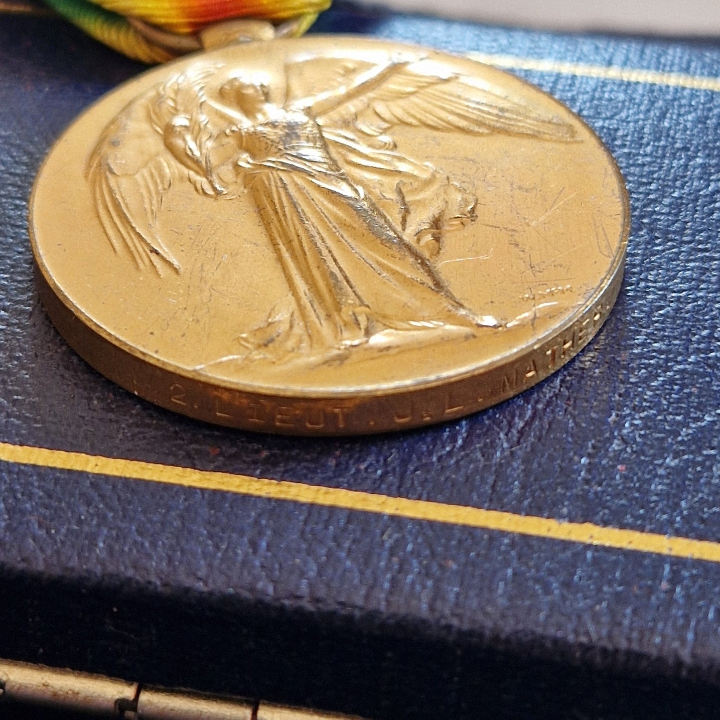 Army Service Corps Officer – 2nd Lieutenant J. L. Mather – WW1 Victory Medal - From Chorlton-cum-Hardy, Manchester