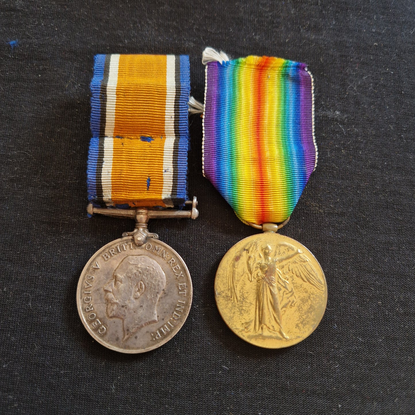 5th Bn. Royal Scots – Died of Wounds in Bombing Trench Raid 1916 – WW1 Medal Pair – From Bourtie, Inverurie