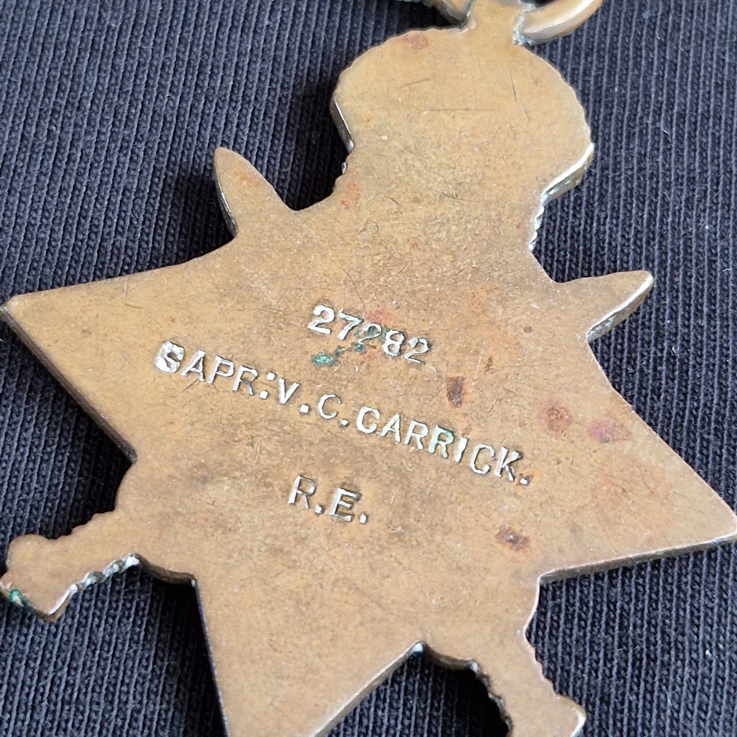 Royal Engineers 1st Army HQ Sig. Coy. - 1914 Mons Star Victory Medal - Shepherds Bush