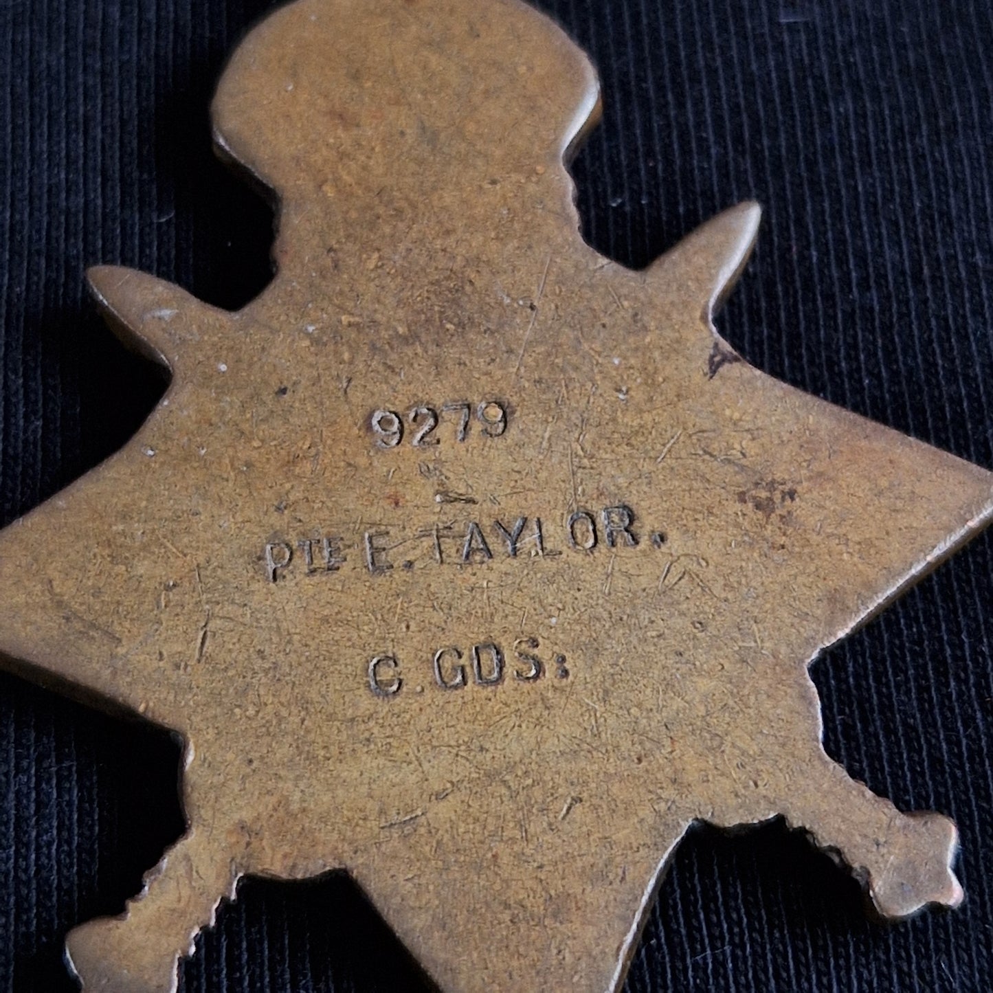 Coldstream Guards - Twice Wounded in Action - 1914 Mons Star Victory Medal - Crook, Durham