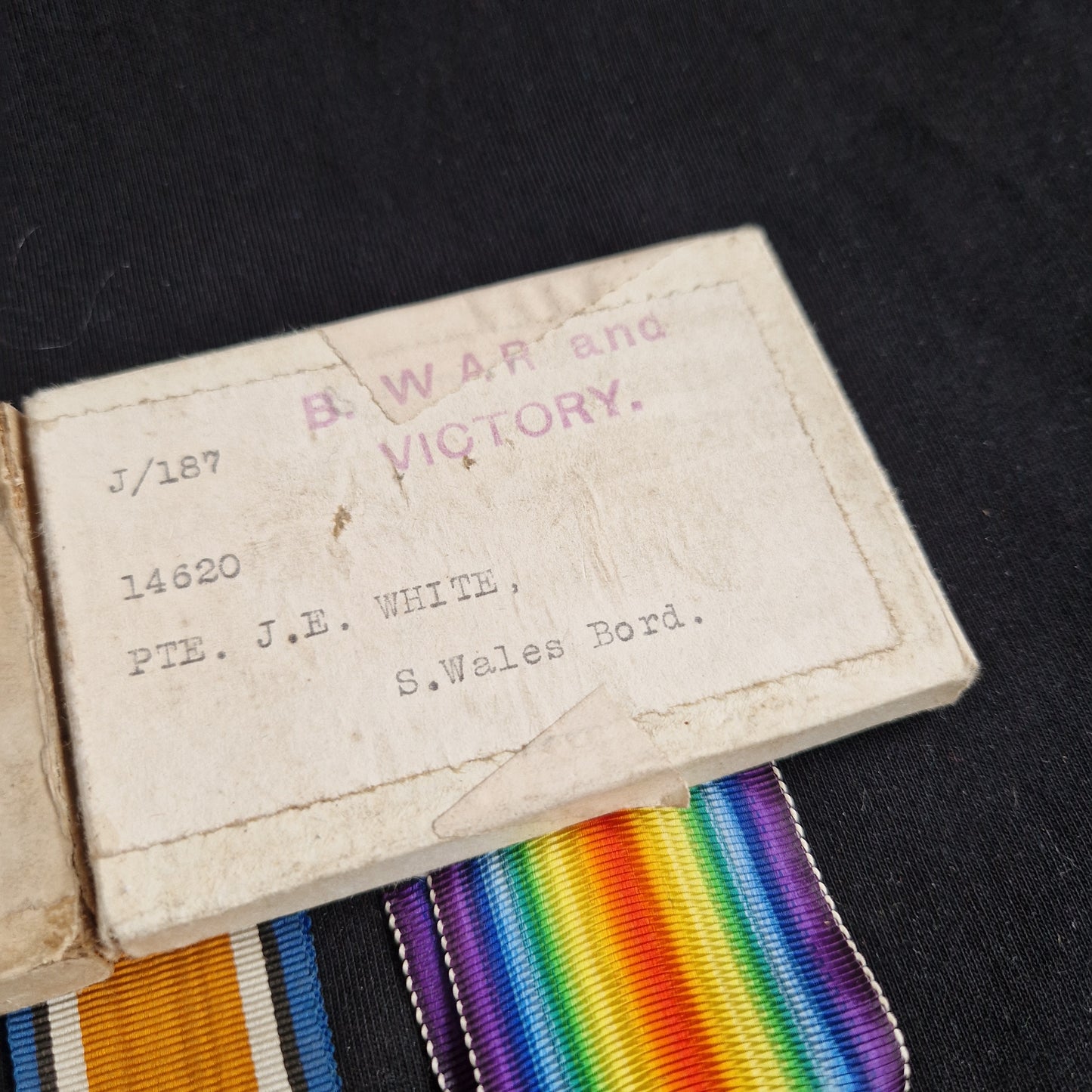 South Wales Borderers - 1914 Mons Star Medal Trio - Winterbourne Abbas, Dorset