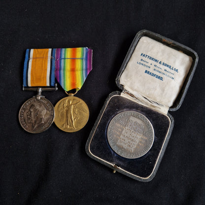 Middlesex Regiment - Wounded in Action Somme 1916 - Balham London - WW1 Medals Shooting Medal France
