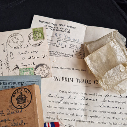 Royal Navy - Pacific Theatre WW2 Medal Group - Shrewsbury - Original Hiroshima Photos RARE