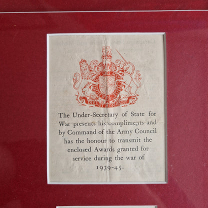 44th Reconnaissance Regiment, Royal Armoured Corps - El Alamein - WW2 Medal Group - Chelmsford