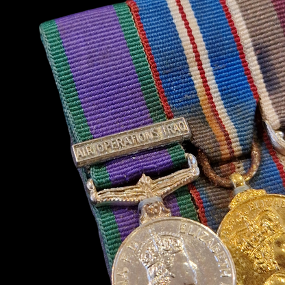 British Miniature Medal Group Royal Air Force Air Operations Iraq RAF LSGC