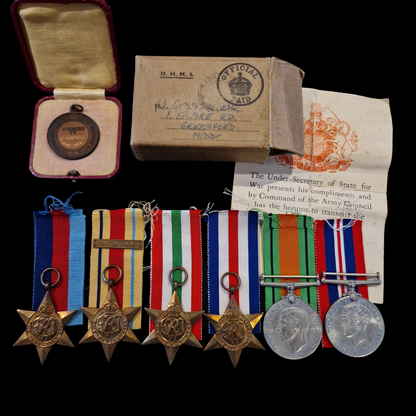 Royal Signals WW2 British Medal Group CAPTAIN Godsell from Hartley Wintney Hampshire