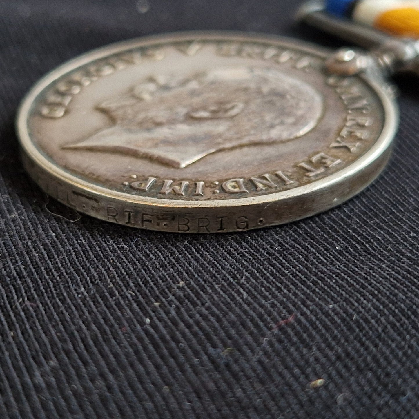 Rifle Brigade - Prisoner of War POW 1918 - British War Medal - From Southwark, London