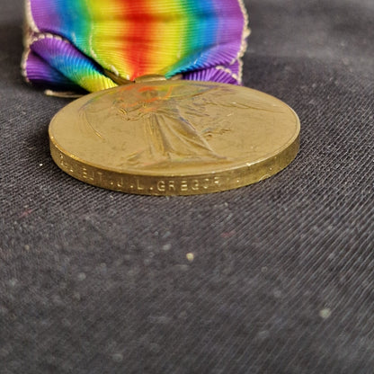 Yorkshire Regiment Officer - Killed in Action Ypres 1917 - Attd RE - WW1 Victory Medal - From Bradford