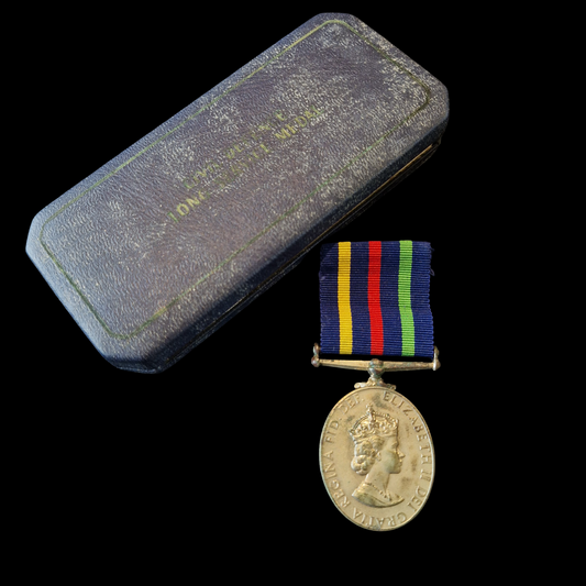 British Civil Defence Long Service Medal – With Original Box