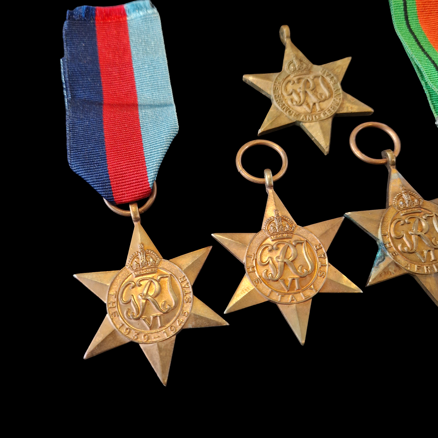 WW2 British Medal Group Later Issue Africa Italy France & Germany Star