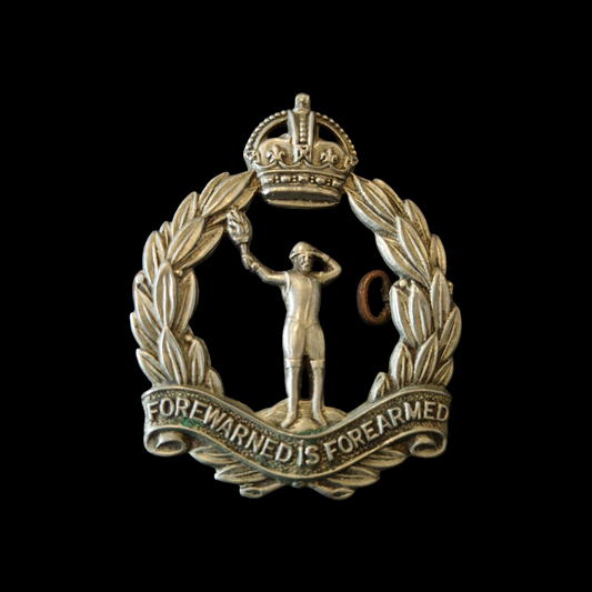 WW2 Royal Observer Corps ROC Cap Badge - Genuine WWII British Army Insignia