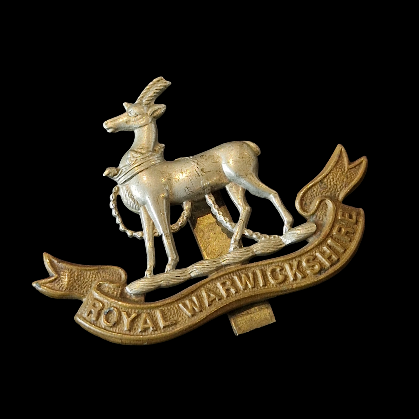 WW1 Royal Warwickshire Regiment Cap Badge – Genuine British Great War Insignia
